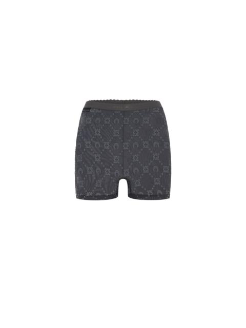 Marine Serre Recycled Mesh Flock Mini Shorts