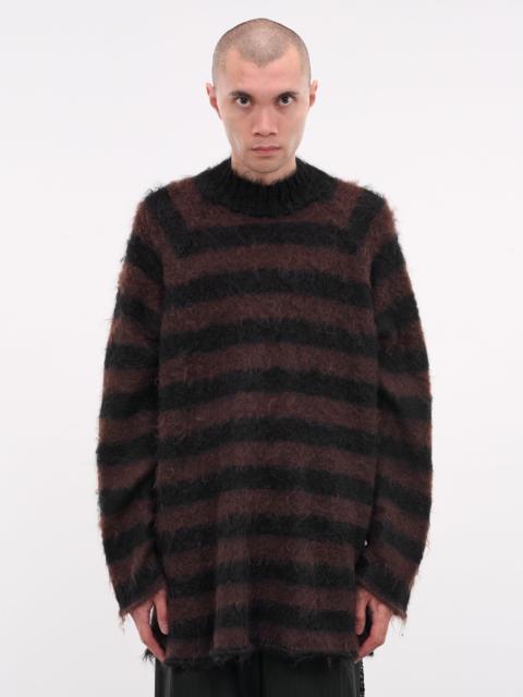 UNDERCOVER Mohair Striped Knit Sweater