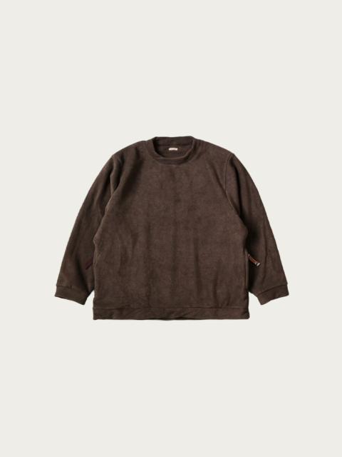Kapital Reverse Fleece BIG SWT - Brown