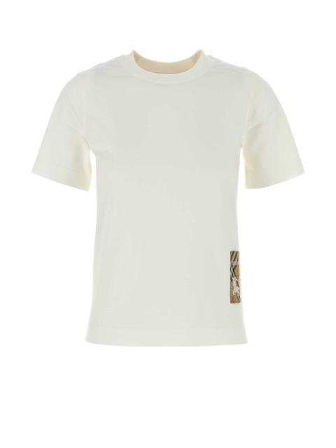 Burberry Burberry Women White Cotton T-Shirt