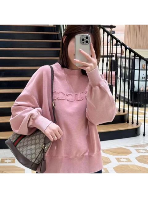 GUCCI Gucci washed pink sweatshirt