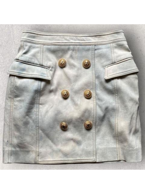 Balmain Balmain Bleach Blue Mini Skirt