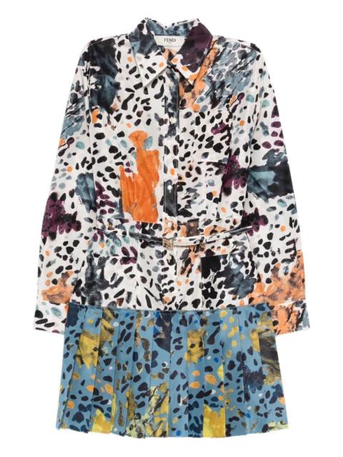 FENDI `Falena` Print Dress