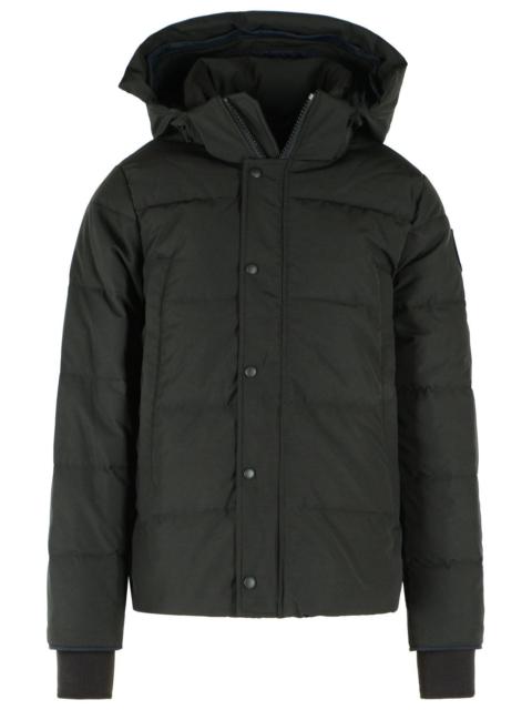 Canada Goose Canada Goose Wyndham Parka In Black Organic Cotton Blend Men