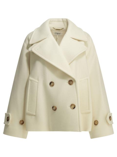 Chloé Chloé Short Wool Coat White Women