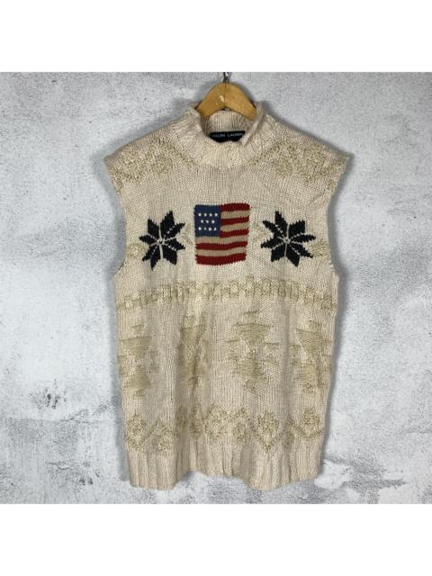 Other Designers Polo Ralph Lauren - Vintage Polo Sport Ralph Lauren USA Knit Vest