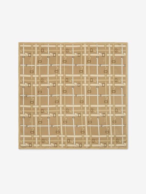 Burberry Belt Check Silk Scarf