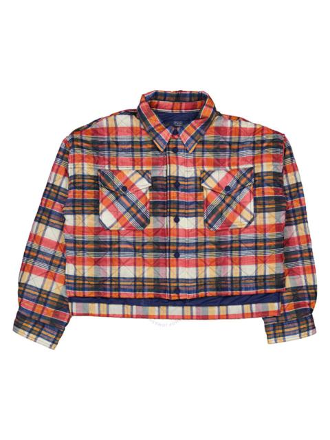 Other Designers Polo Ralph Lauren Quilted Check Cropped Shell Jacket, Size Medium