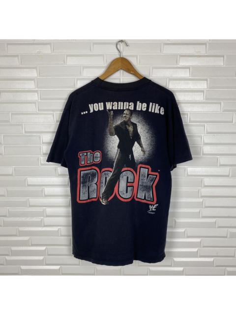 Other Designers VINTAGE BOOTLEG DISTRESSED WWF THE ROCK TSHIRT