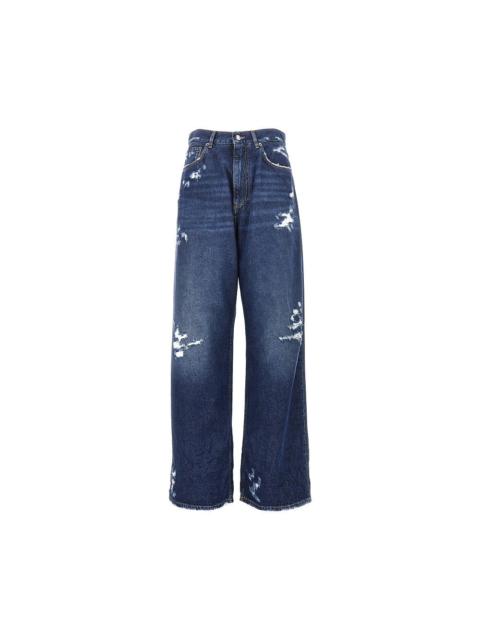 Dolce & Gabbana Dolce&Gabbana Women Distressed Denim Oversized Pants