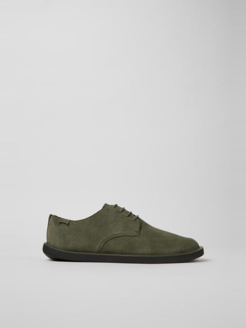 CAMPERLAB Green Suede Leather Shoes for Men.