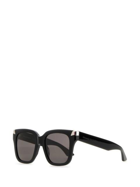 Alexander McQueen Alexander Mcqueen Women Black Acetate Punk Rivet Sunglasses