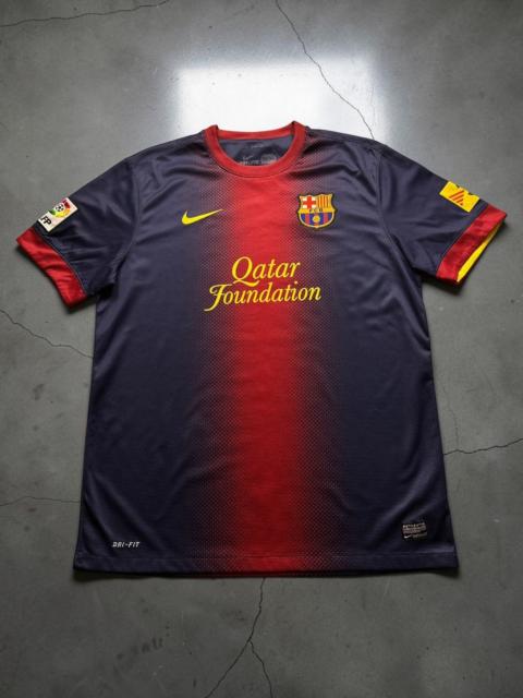 Nike Vintage 2012 2013 Nike Barcelona Home Jersey Soccer T-Shirt