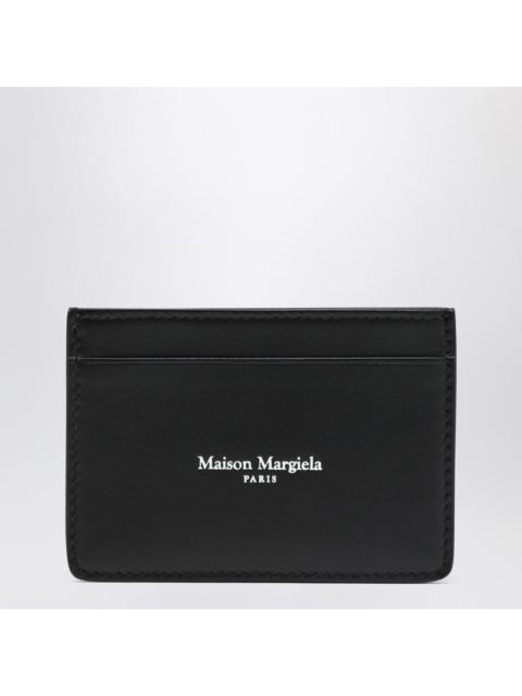 Maison Margiela Maison Margiela Black leather cardholder with logo