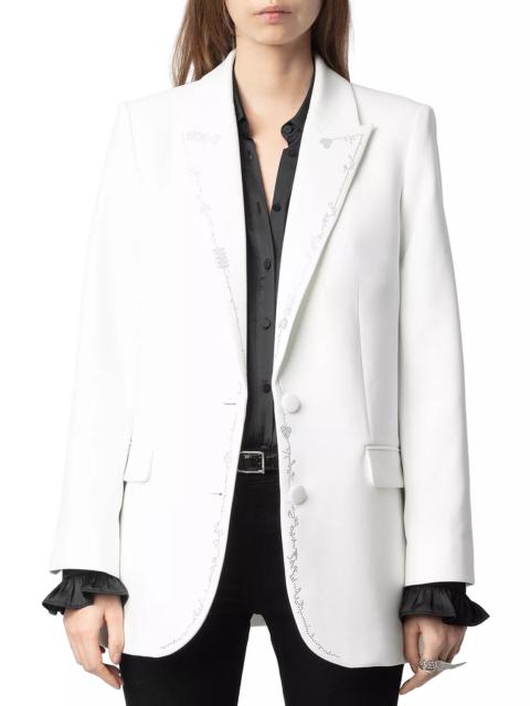 Zadig & Voltaire Viva Rhinestone Blazer