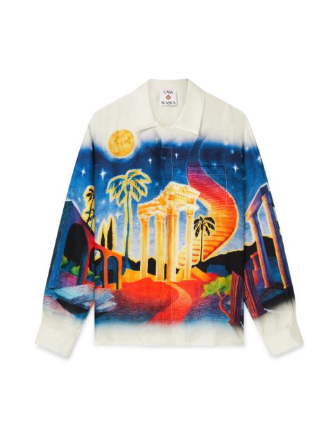 CASABLANCA Midnight Acropolis Silk Shirt | Casablanca Paris