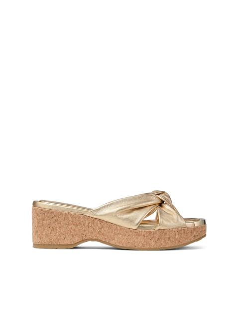JIMMY CHOO Jimmy Choo Gold Mules Women