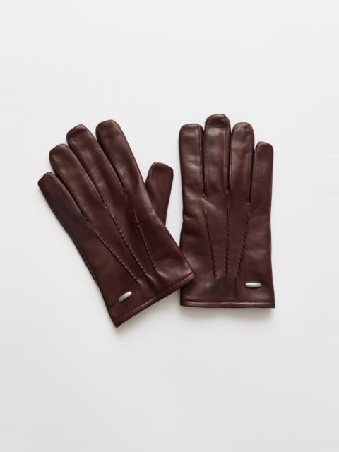 Our Legacy His Gloves Bordeaux Nappa