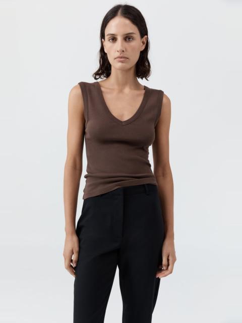 ST. AGNI Organic Cotton 90s Top - Fudge