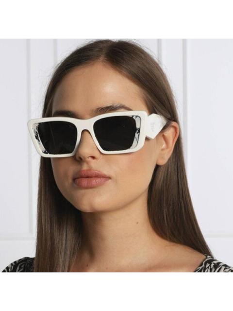Prada SALE! NEW Prada PR08YS 02V5S0 White Havana Black Gray Cat Eye Unisex Sunglasses