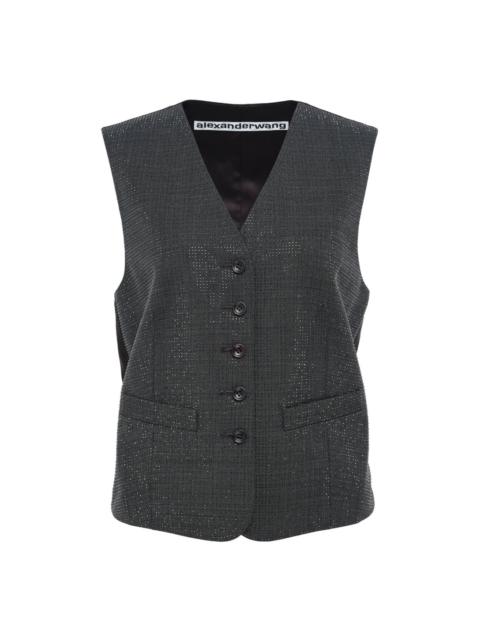 Alexander Wang Wool Mohair Tailored Vest