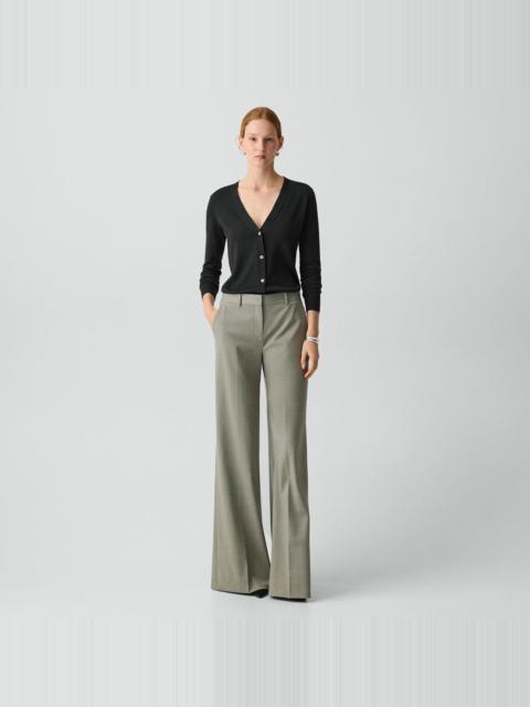 Theory Fluid Flare Pant in Wool Gabardine