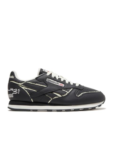 Reebok KEITH HARING X CLASSIC LEATHER 'DOG BLACKBOARD CHALK DRAWING'