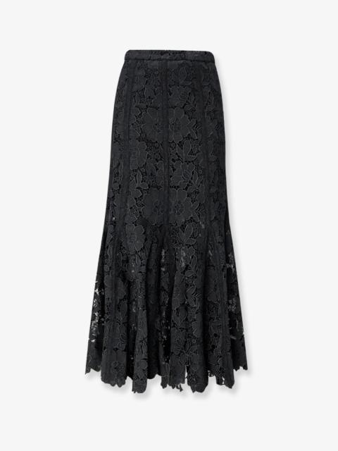 self-portrait Self-Portrait Lace Midi Skirt Black Women