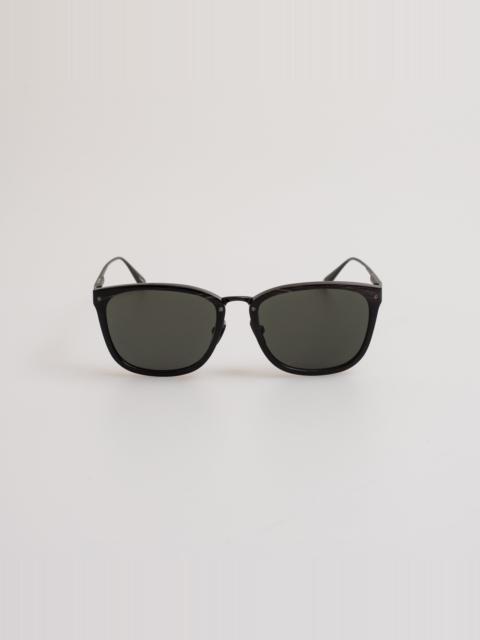 LINDA FARROW Cassin Sunglasses in Buffalo Horn and 925 Sterling Silver