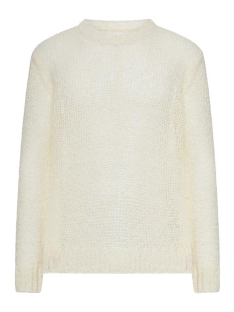 Jil Sander PERFORATED CREW NECK SWEATER