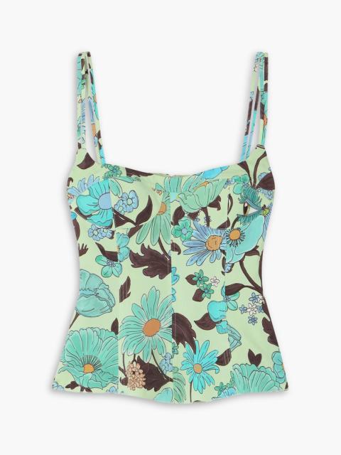 Stella McCartney Floral-print twill camisole