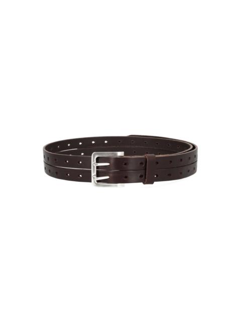 Our Legacy Spine Bracelet Black Chromexcel Leather - A2258SBC
