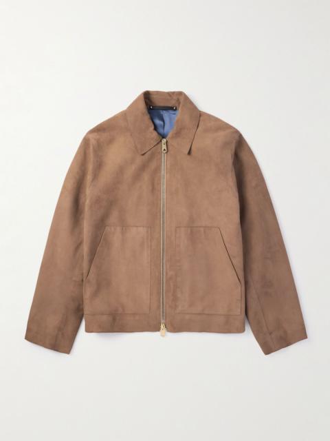 Paul Smith Suede Bomber Jacket Beige