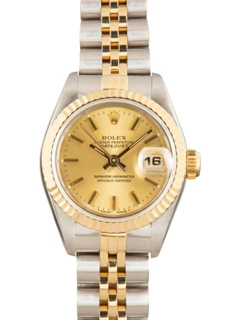 ROLEX Used Women's Rolex Datejust 69173 Champagne Dial