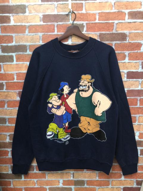 Other Designers Vintage - Vintage 90s cartoon network popeye and friends big printed