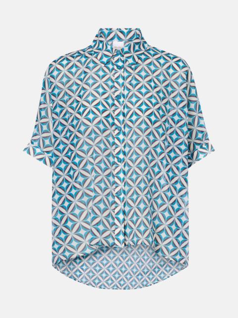 Max Mara Ariete printed cotton and silk shirt