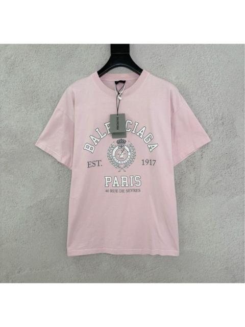 BALENCIAGA Balenciaga 1917 Pink Cotton T-Shirt
