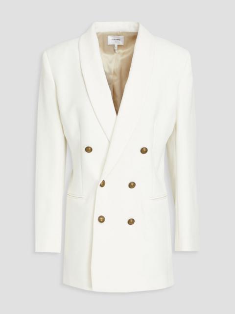 FRAME Double-breasted twill blazer