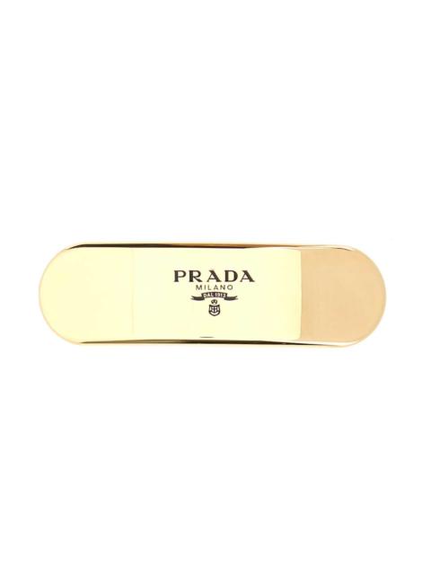 Prada Gold Metal Hair Clip