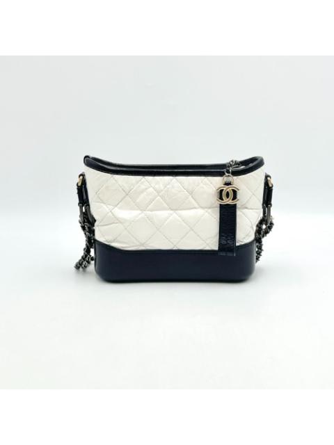 CHANEL Chanel No. 25 White Gabrielle Hobo Bag Small