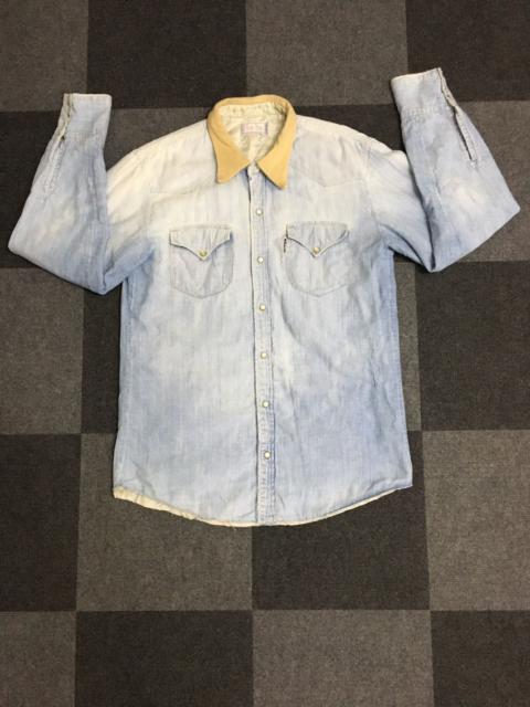Other Designers Japanese Brand - VTG WESTERN SHIRT SNAP BUTTON SUNFADED THRASHED