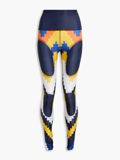 PERFECT MOMENT Printed stretch leggings