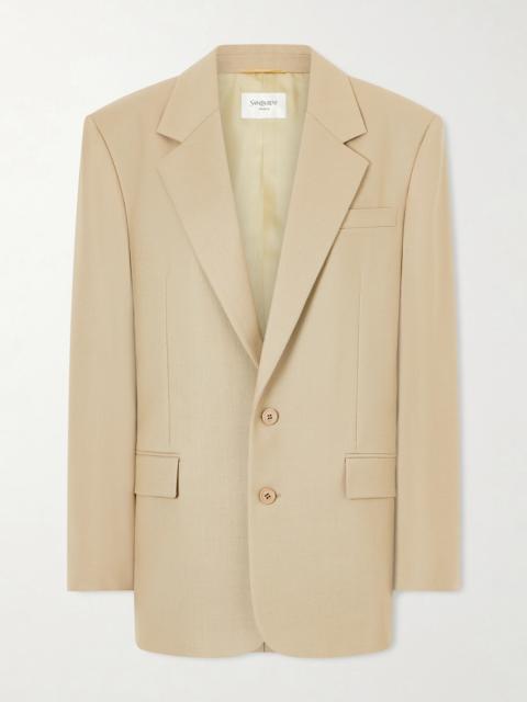 SAINT LAURENT Wool And Silk-blend Blazer