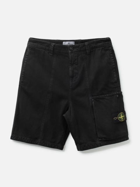 Stone Island ORGANIC PANAMA COTTON 'OLD' EFFECT COMFORT-FIT CARGO TROUSERS