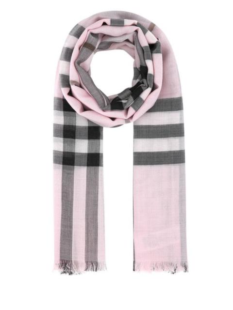 Burberry Unisex Embroidered Wool Blend Scarf