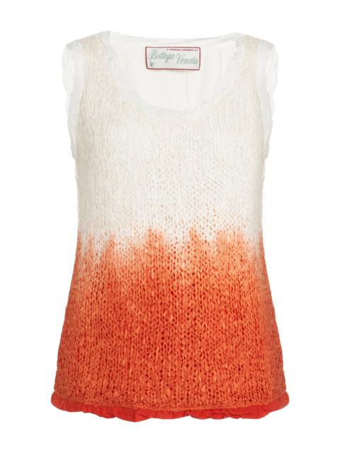 Bottega Veneta Lightweight Wool Silk Overdye Knit Tank Top multi