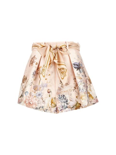 Zimmermann Zimmermann Valiant Floral Twill Shorts Pink