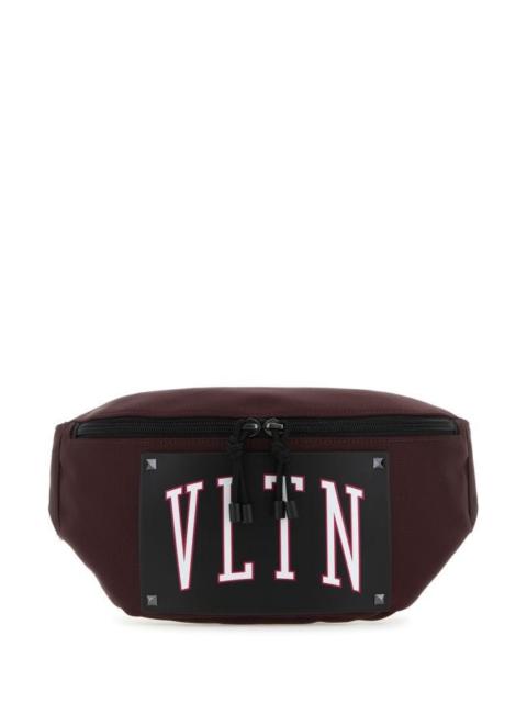 Valentino Garavani Man Grape Fabric Vltn Belt Bag