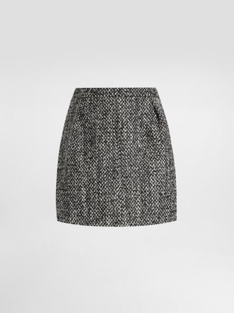 Dolce & Gabbana Short skirt in double wool blend
