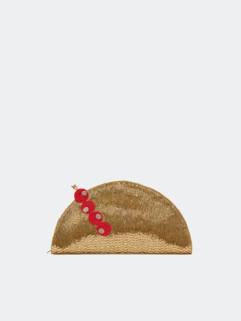 SIMONMILLER Beaded Lune Clutch in Old Fashioned